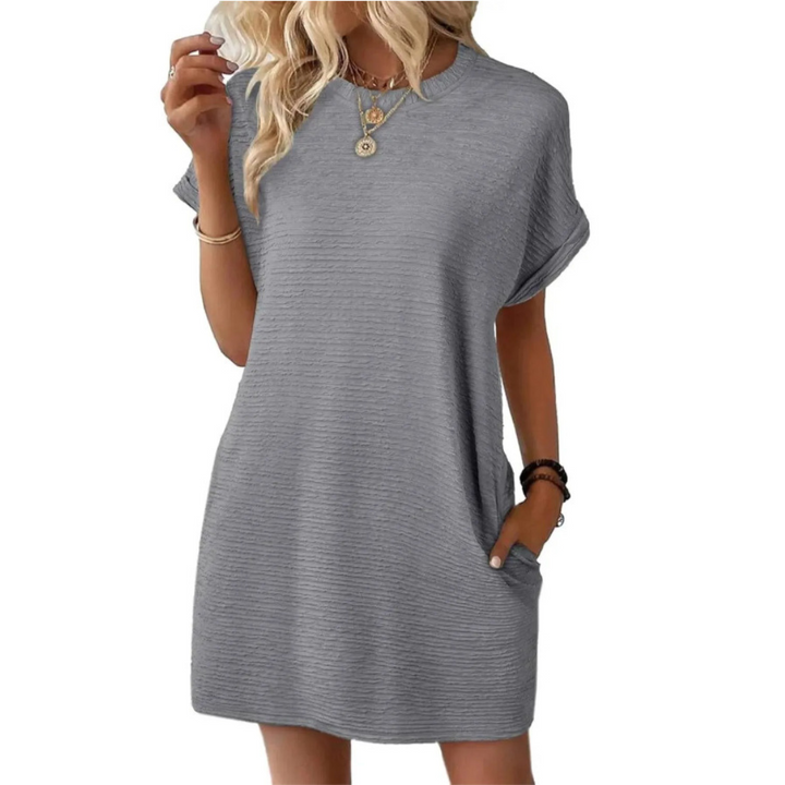 Hattie | Minimalist Round Neck Summer Dress