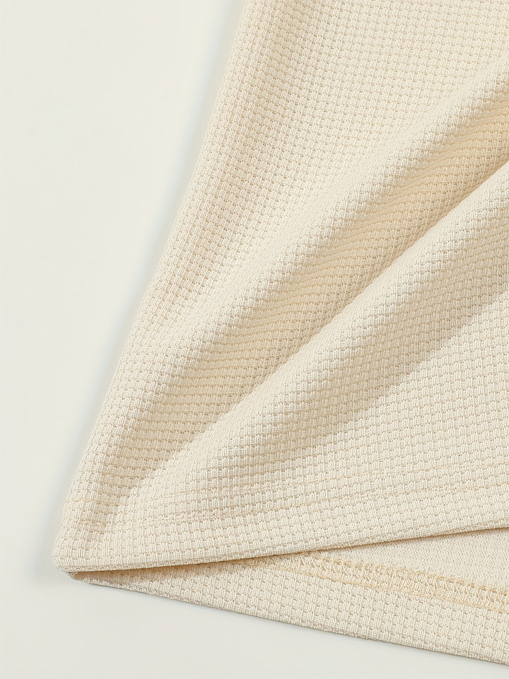 Dawson | Textured Long-Sleeve Henley Shirt