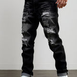 Kingsley | Rugged Distressed Straight Jeans