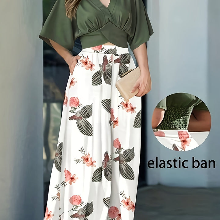 Marlena | Elegant Floral Two-Piece Set