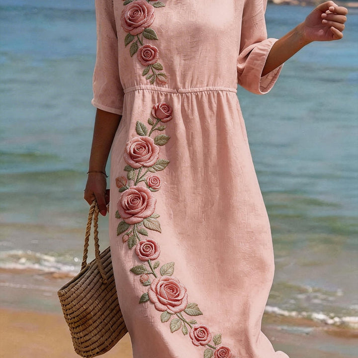 Abigail | Classic Midi Sleeve Dress