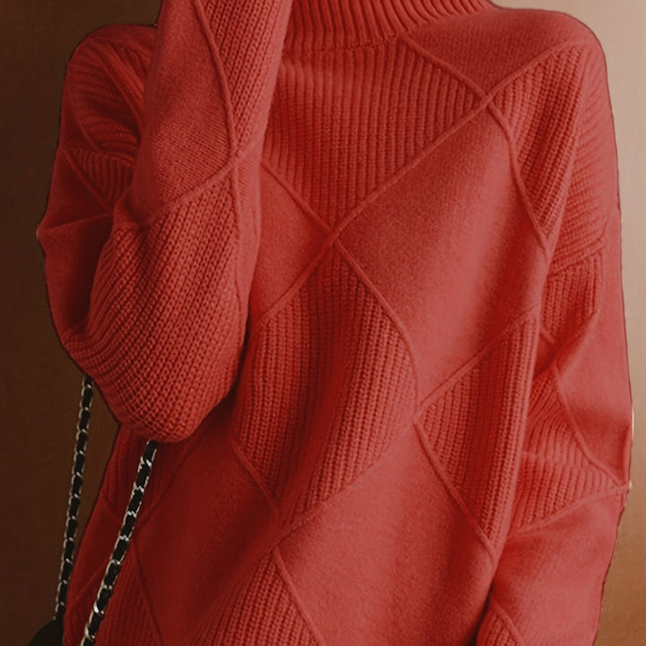 Freya | Textured Turtleneck Sweater
