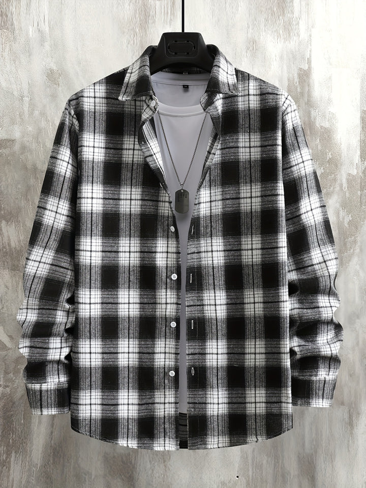 Clayton | Relaxed Checked Long-Sleeve Shirt