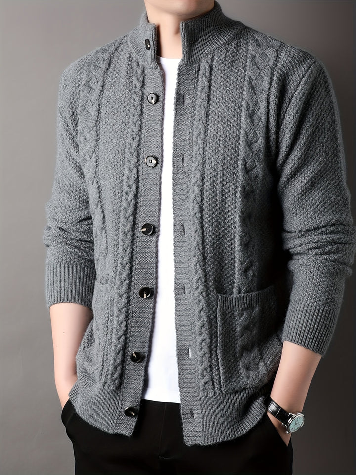 Percival | Textured Button-Front Cardigan