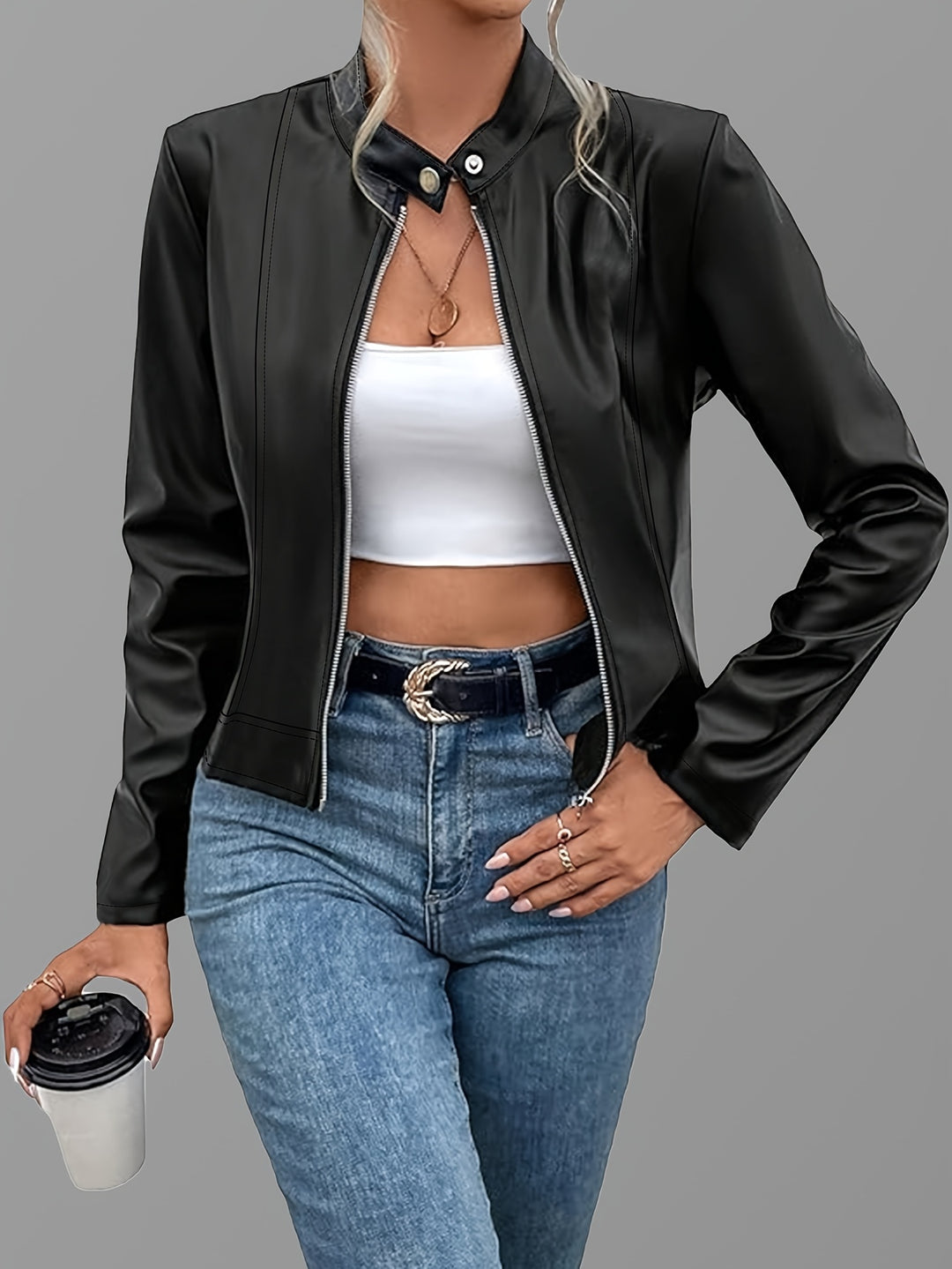 Danielle | Sleek Zip-Front Jacket