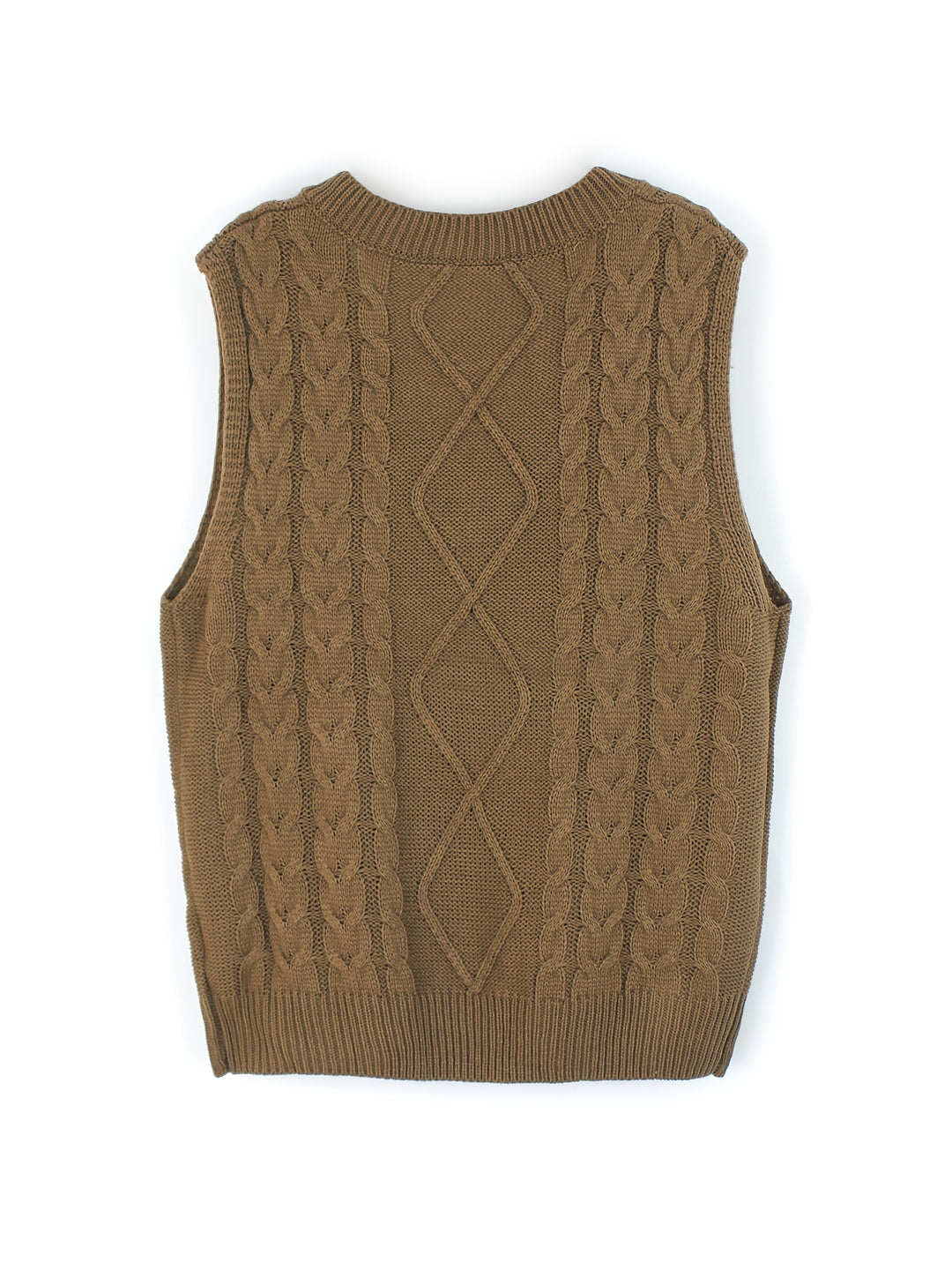 Colleen | Cable-Knit V-Neck Sweater Vest