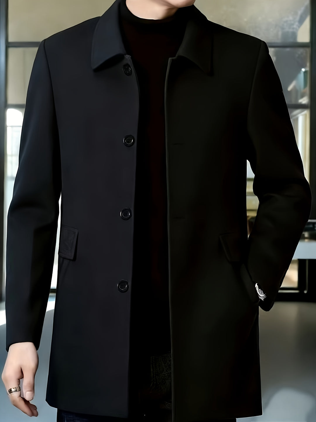 Cedric | Tailored Single-Breasted Overcoat
