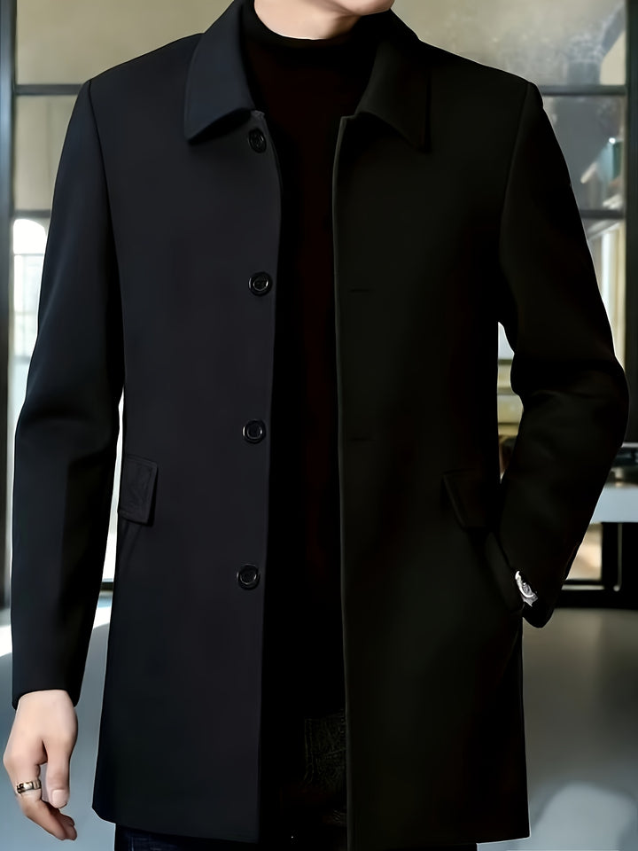 Cedric | Tailored Single-Breasted Overcoat