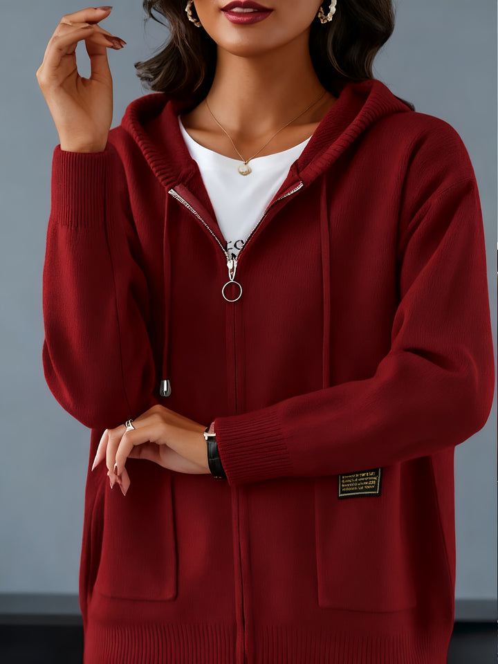 Gemma | Cosy Zip-Up Hooded Cardigan