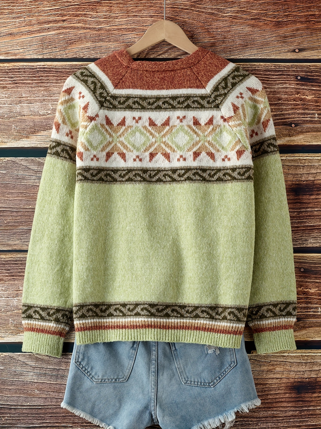 Fiona | Patterned Button-Front Cardigan
