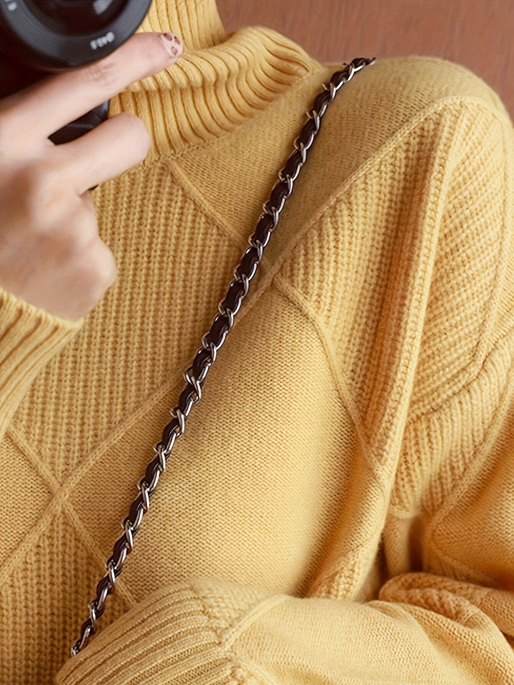 Freya | Textured Turtleneck Sweater