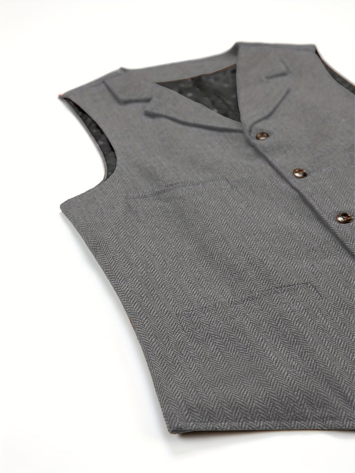Rhodes | Heritage Herringbone Waistcoat
