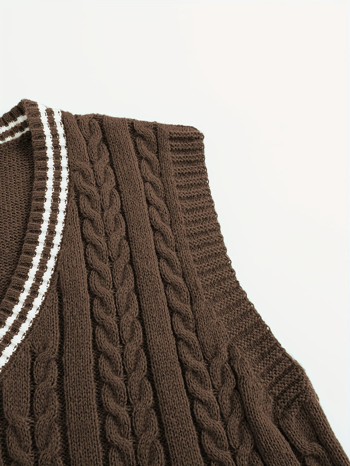 Lionel | Classic Cable-Knit Sweater Vest