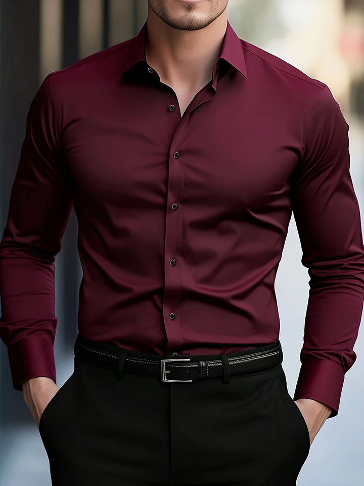 Leon | Refined Long Sleeve Business Shirt