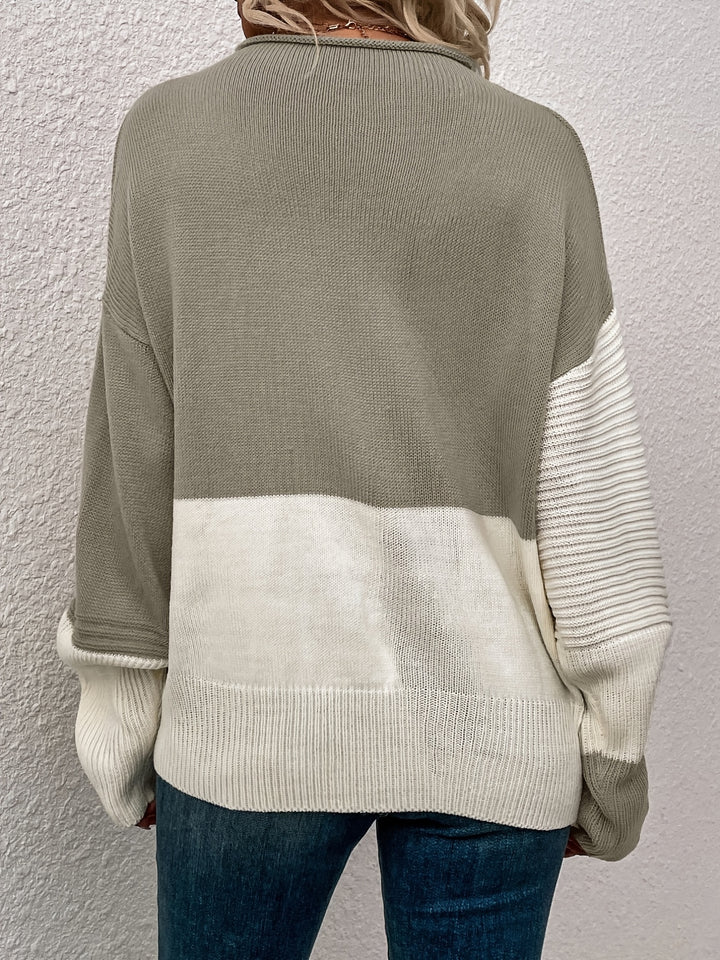 Mabel | Colour Block Relaxed Sweater