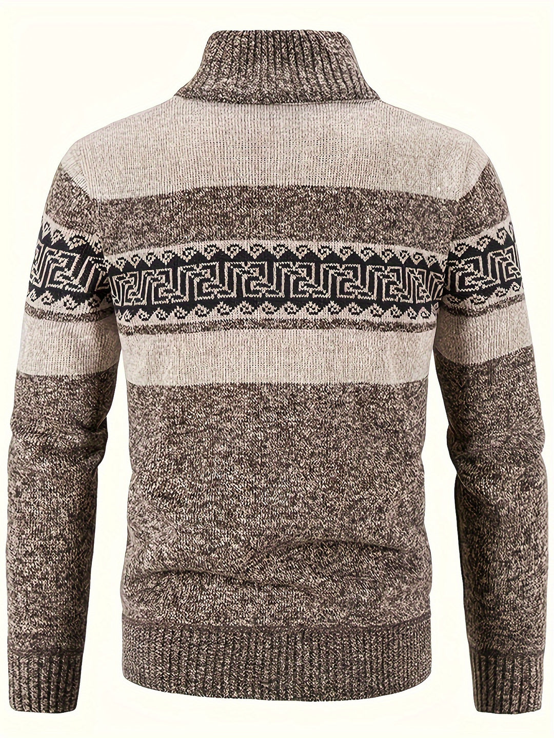 Brooks | Patterned Full-Zip Cardigan