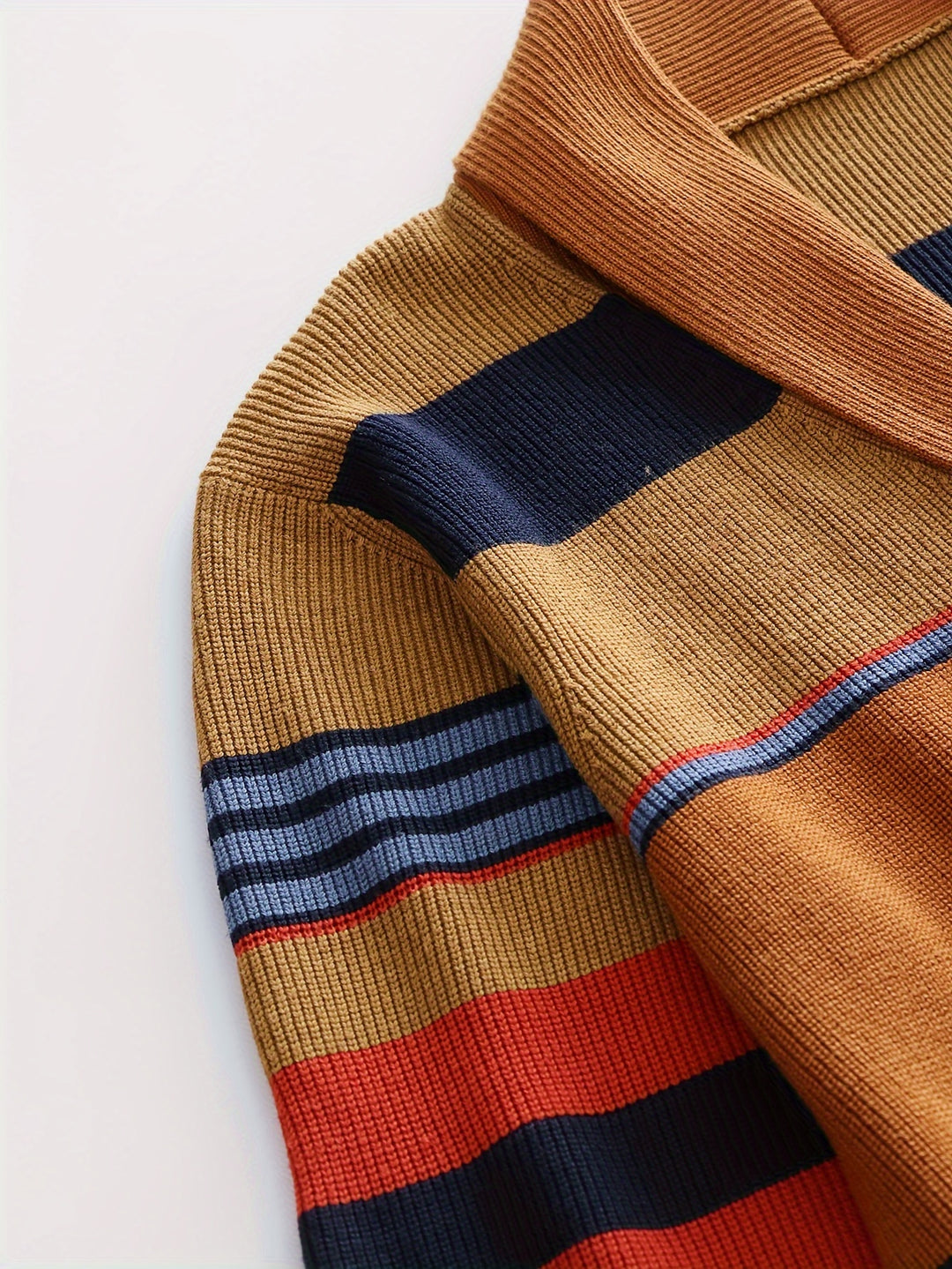 Rupert | Striped Shawl-Collar Cardigan