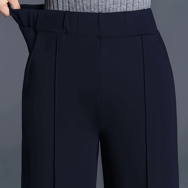 Marlene | High-Waisted Straight-Leg Trousers