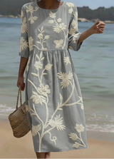 Ashley | Floral Wrap Midi Dress
