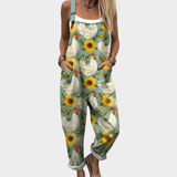 Leticia | Stylish Floral and Animal Art Jumpsuit