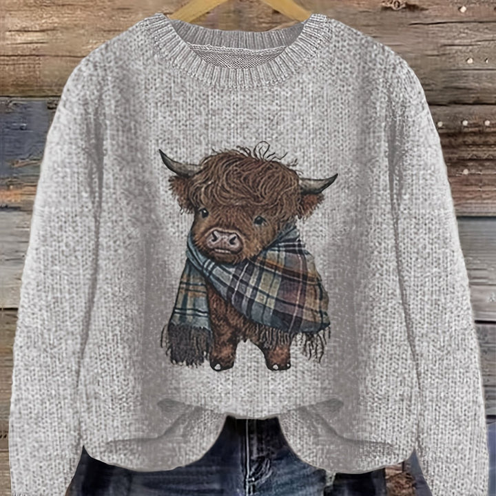 Bonnie | Cosy Highland Cow Pullover