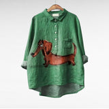 Meliora | Vintage Chic Dog Blouse