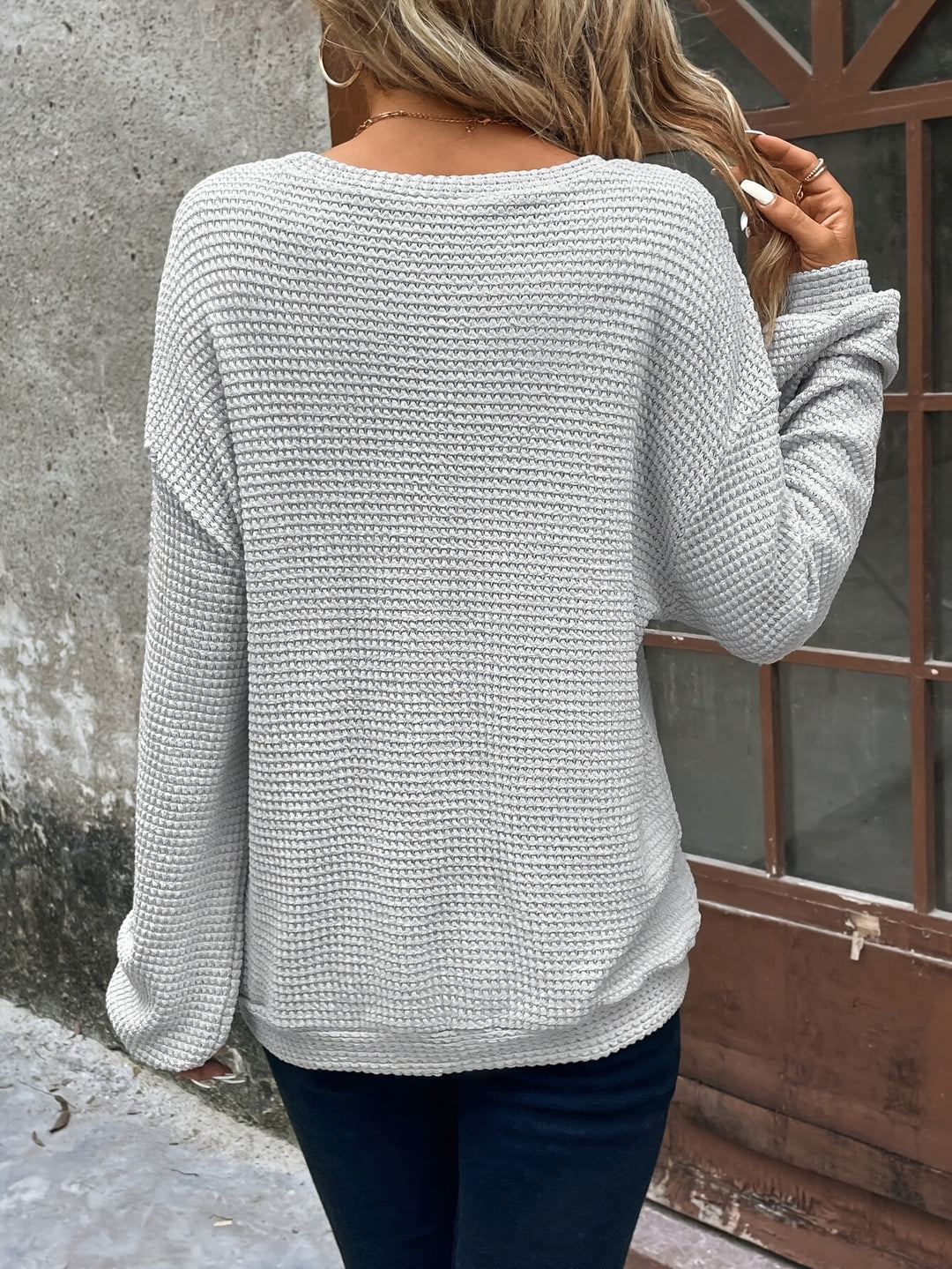 Bethany | Relaxed Waffle-Knit Jumper