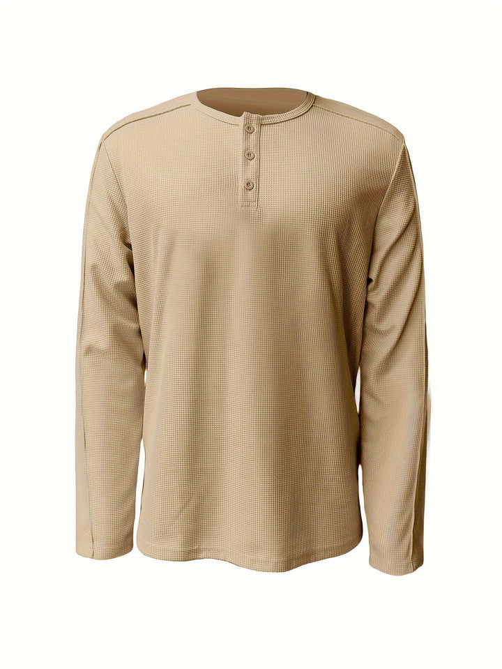 Lincoln | Textured Henley Shirt