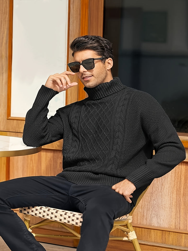 Grayson | Cable-Knit Turtleneck Sweater