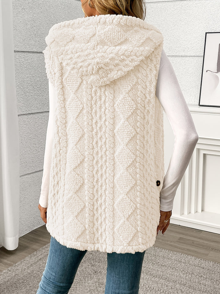 Coralie | Textured Hooded Gilet