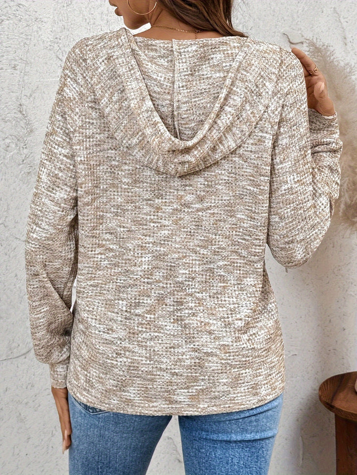 Winona | Button-Neck Hooded Sweatshirt