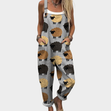 Ofelia | Classic Gray Sheep Art Jumpsuit