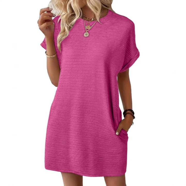 Hattie | Minimalist Round Neck Summer Dress