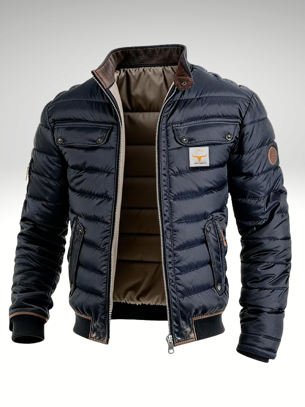 Sheldon | Quilted Stand-Collar Jacket