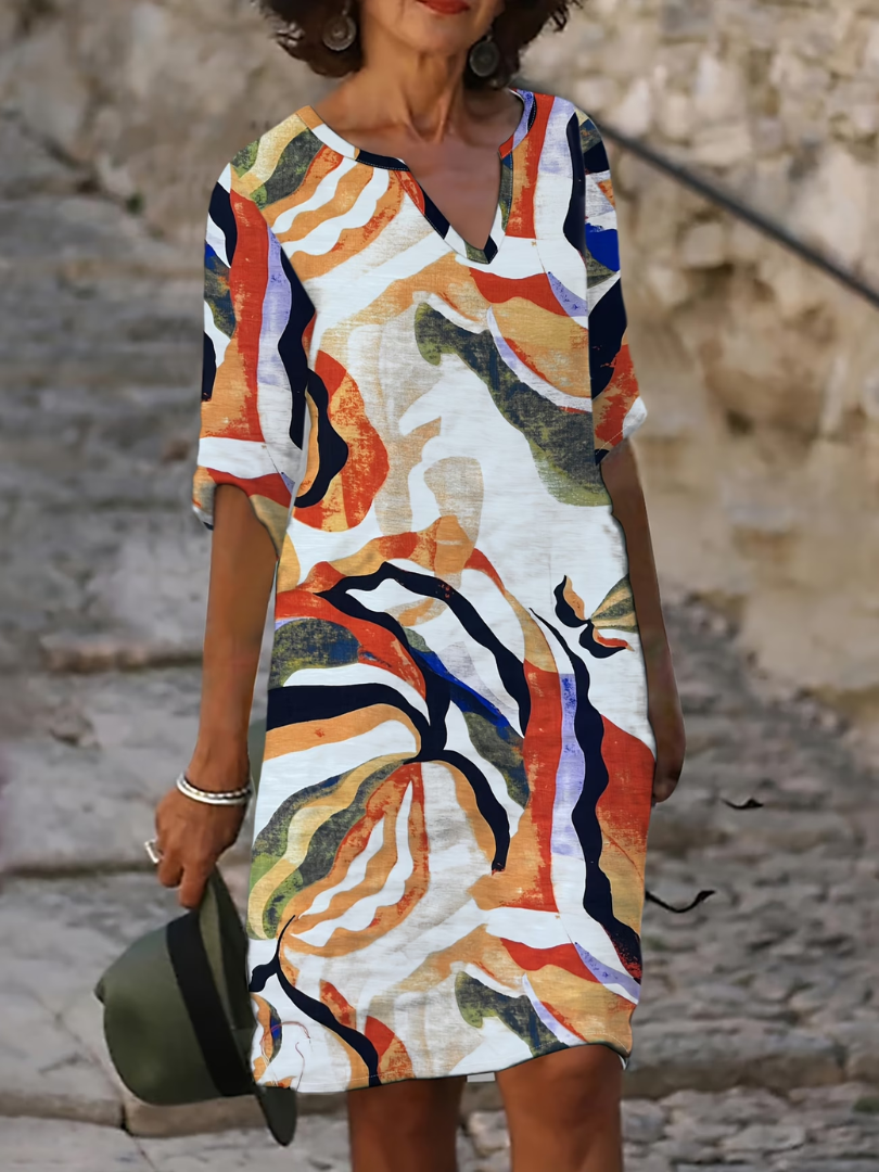 Rosaline | Elegant Printed Summer Dress
