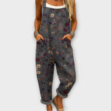 Letitia | Retro Elegant Floral Print Jumpsuit