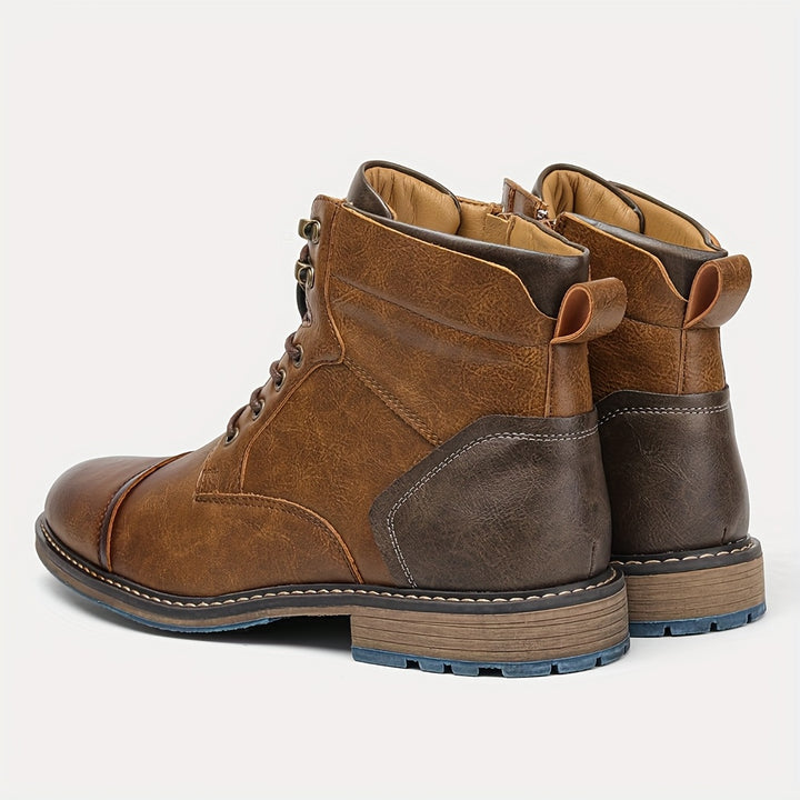 Wallace | Cap-Toe Lace-Up Boots