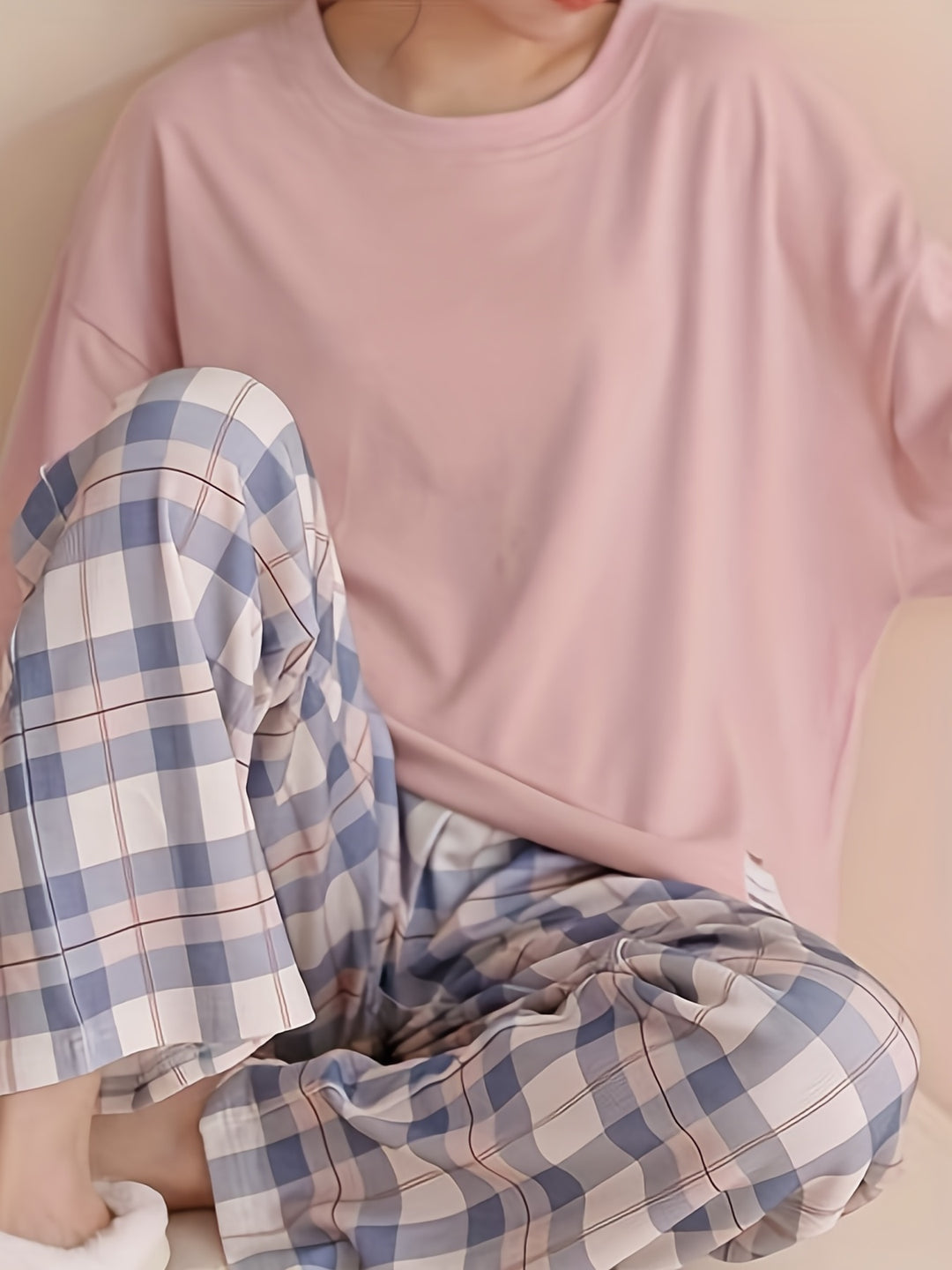 Penelope | Relaxed Plaid Two-Piece Set