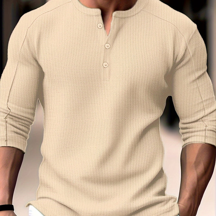 Lincoln | Textured Henley Shirt