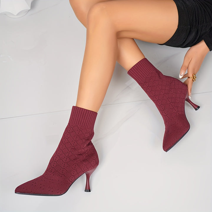 Odile | Pointed-Toe Heeled Ankle Boots