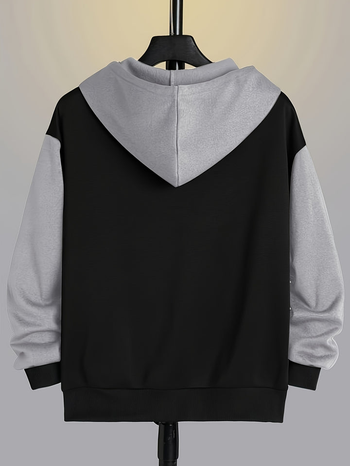 Bryson | Colour-Block Zip-Up Hoodie