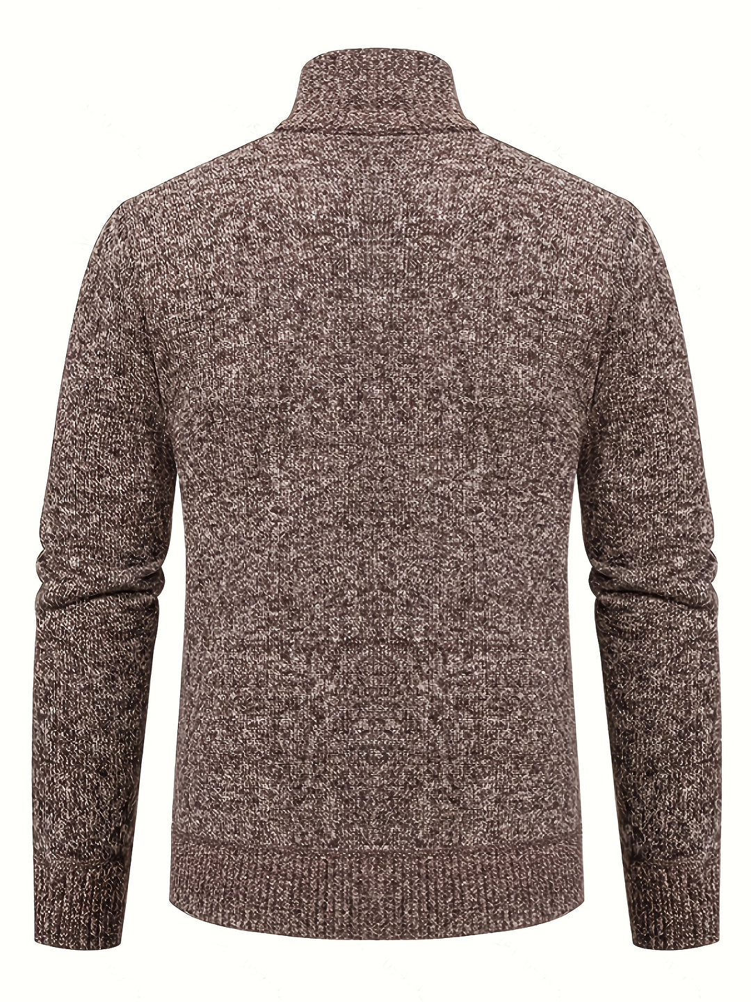 Edmund | Textured Stand-Collar Zip Cardigan