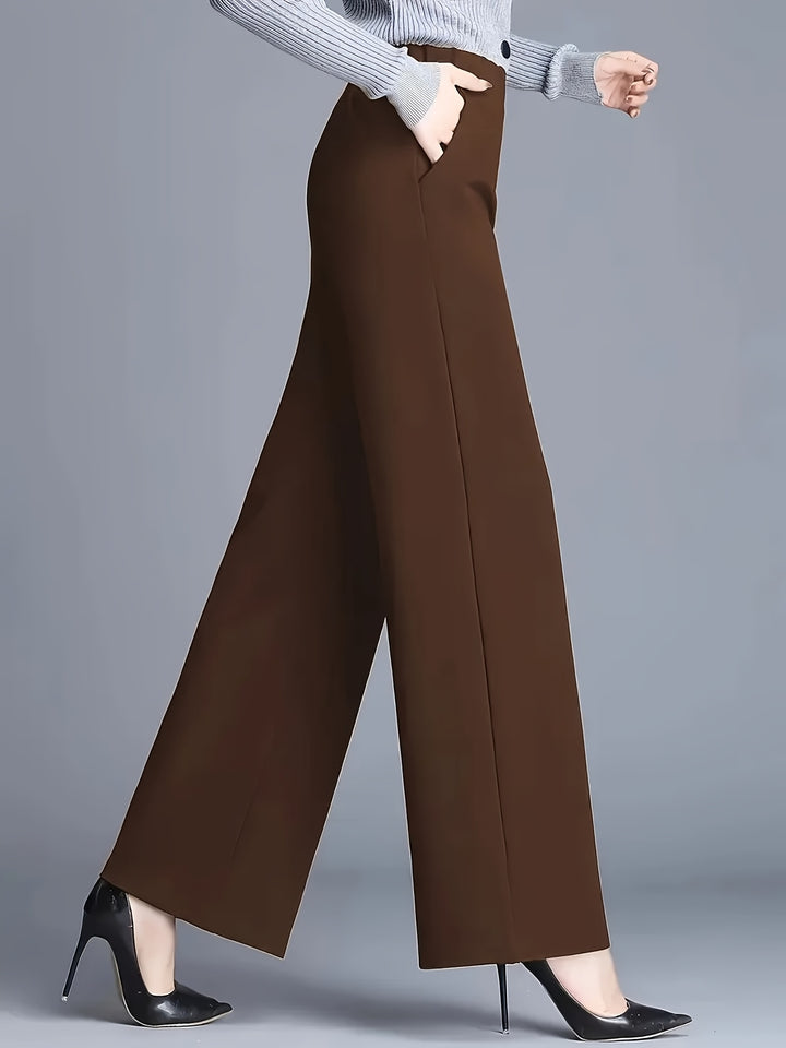 Marlene | High-Waisted Straight-Leg Trousers