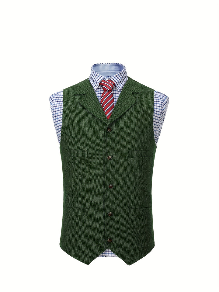 Rhodes | Heritage Herringbone Waistcoat