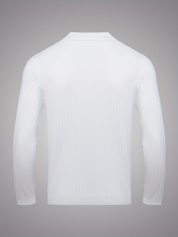 Leopold | Refined Ribbed Collared Jumper