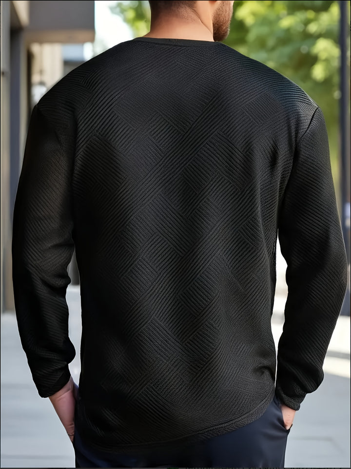 Camden | Textured Crew Neck Sweatshirt