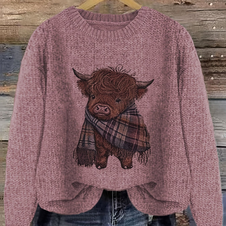 Bonnie | Cosy Highland Cow Pullover