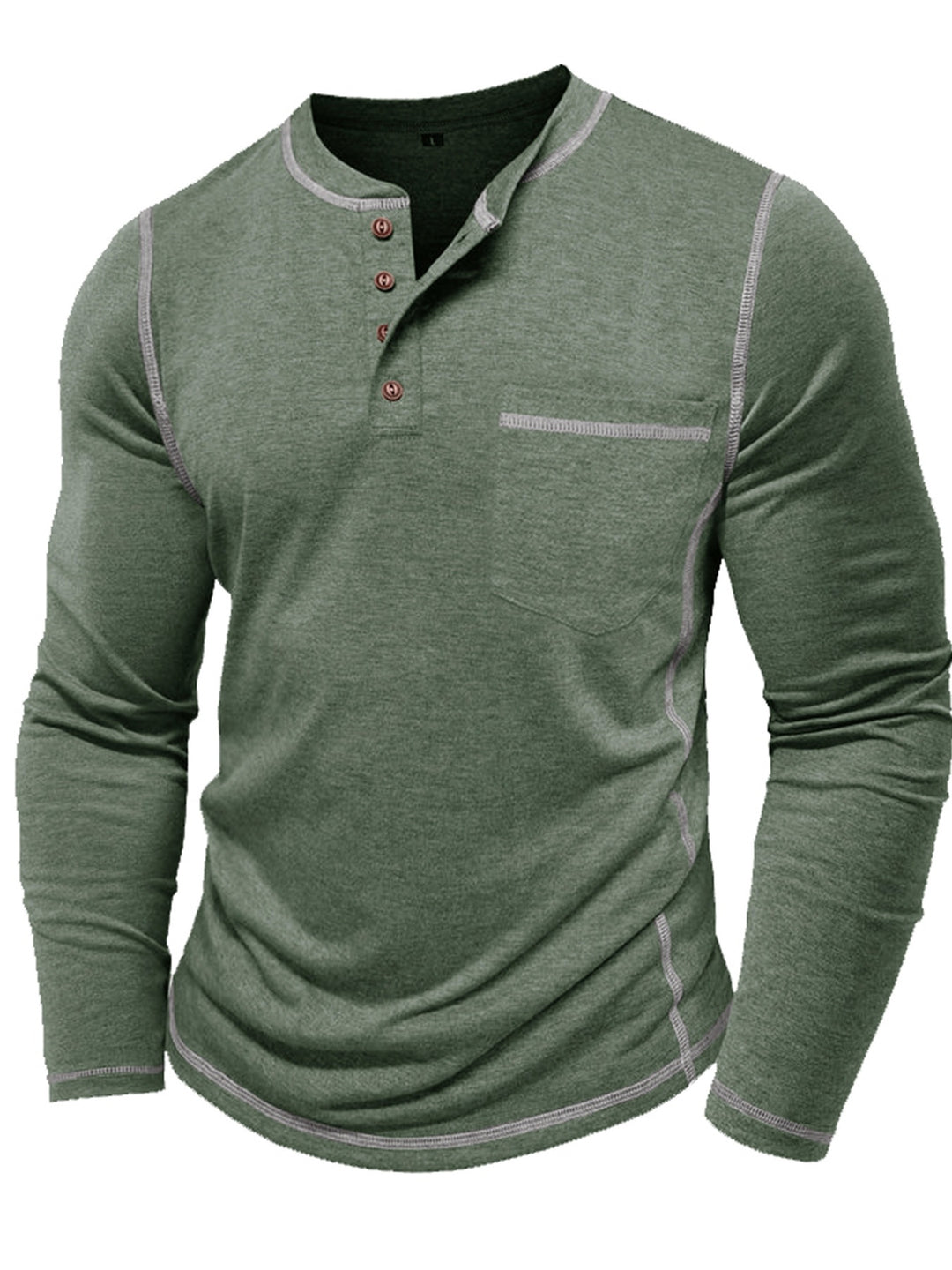 Kingsley | Classic Long-Sleeve Henley Shirt