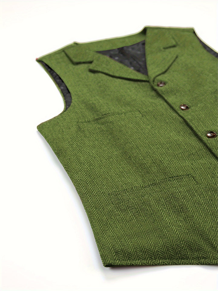 Rhodes | Heritage Herringbone Waistcoat