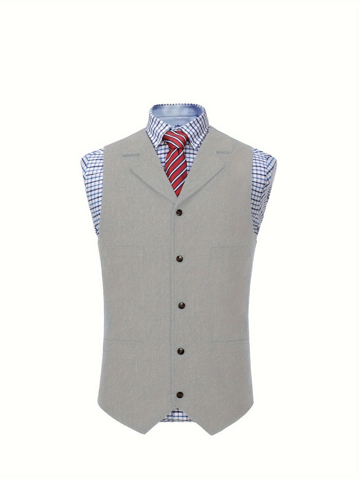 Rhodes | Heritage Herringbone Waistcoat